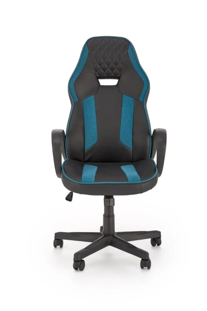 Fotel gamingowy RAGNAR czarny/niebieski eco skóra I sklep meblowy MIRAT.