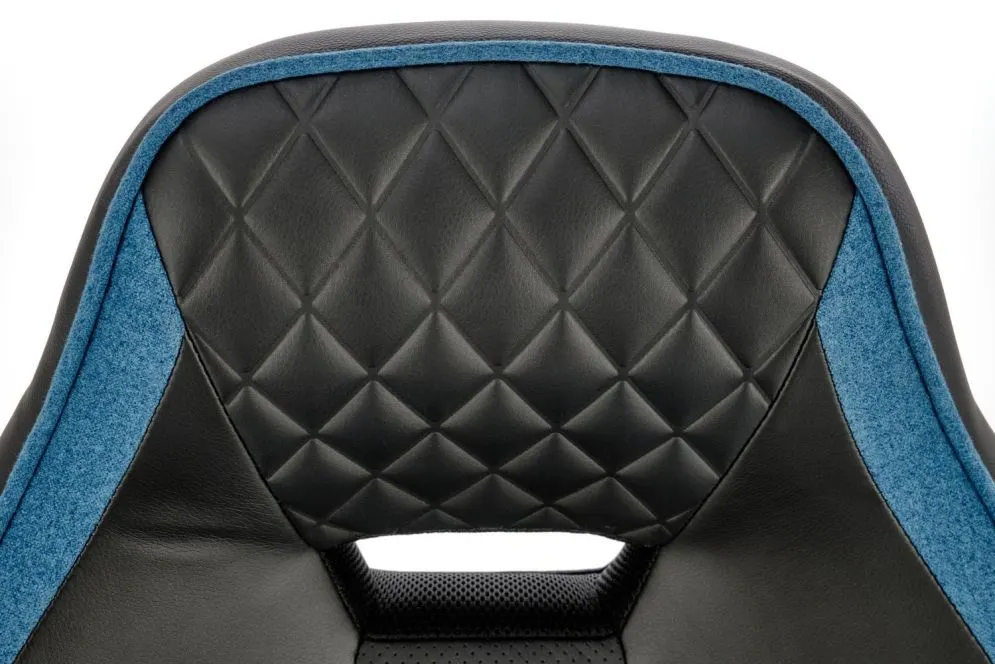 Fotel gamingowy RAGNAR czarny/niebieski eco skóra I sklep meblowy MIRAT.