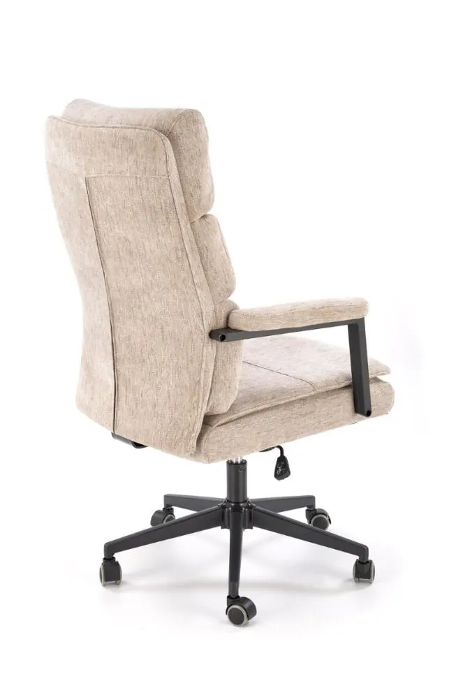 Fotel biurowy ADRIANO beżowy tapicerowany I sklep meblowy MIRAT.