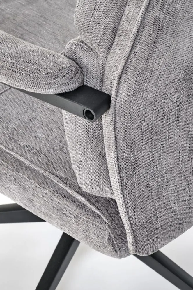 Fotel biurowy ADRIANO szary z kauczukowymi kółkami I sklep meblowy MIRAT.