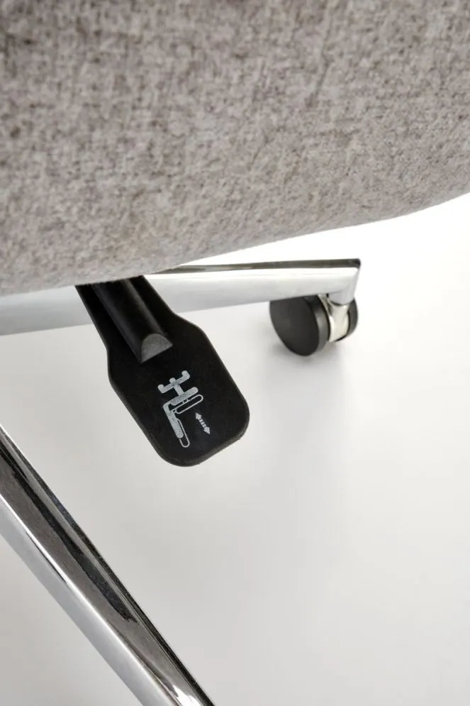 Fotel biurowy KEVIN szary tapicerowany I sklep meblowy MIRAT.