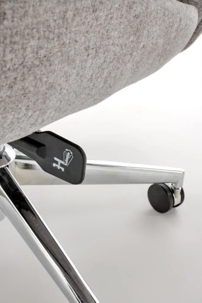 Fotel biurowy KEVIN szary tapicerowany I sklep meblowy MIRAT.