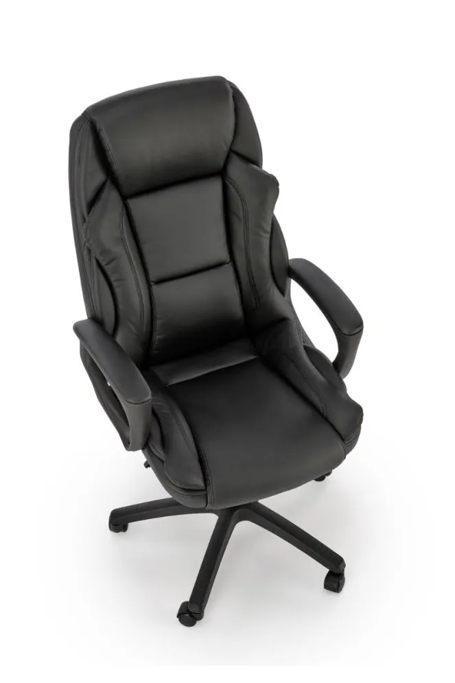 Fotel biurowy MARIO czarny z eco skóry I sklep meblowy MIRAT.