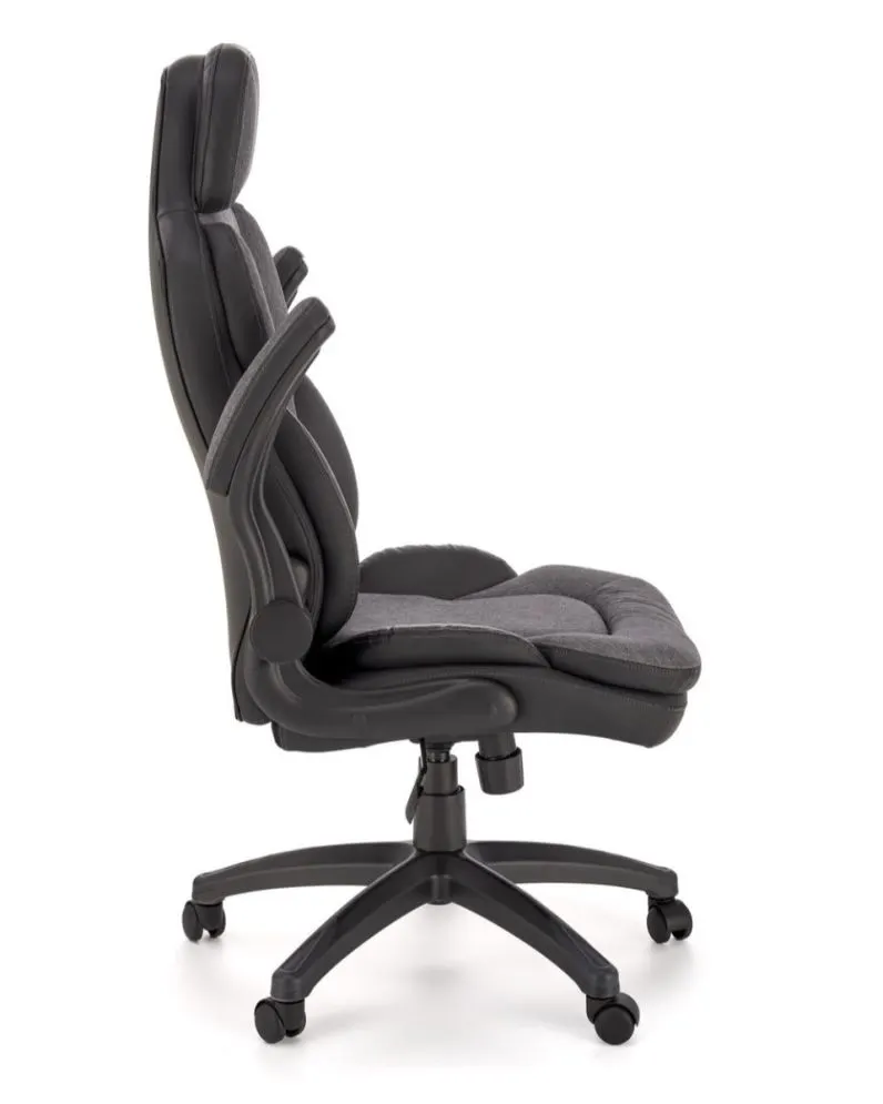 Fotel biurowy VALERIO czarny/szary do gabinetu I sklep meblowy MIRAT.