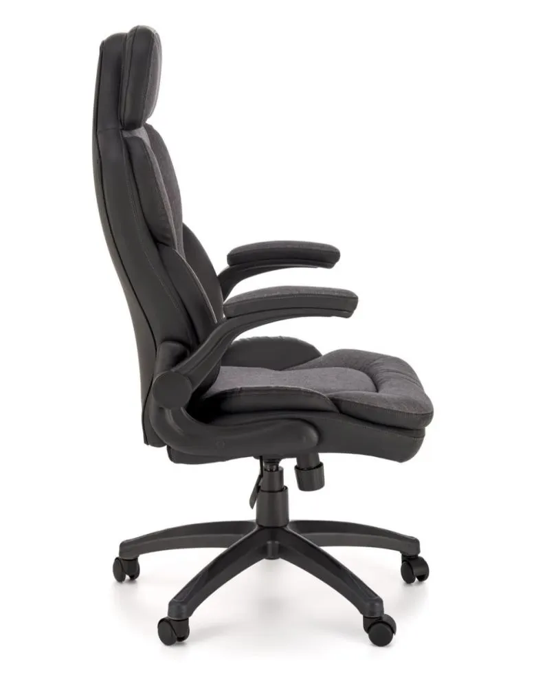 Fotel biurowy VALERIO czarny/szary do gabinetu I sklep meblowy MIRAT.