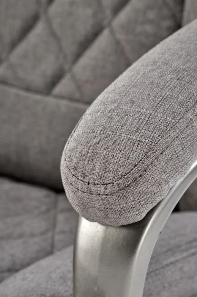 Fotel biurowy HELDER 2 szary z podłokietnikami I sklep meblowy MIRAT.