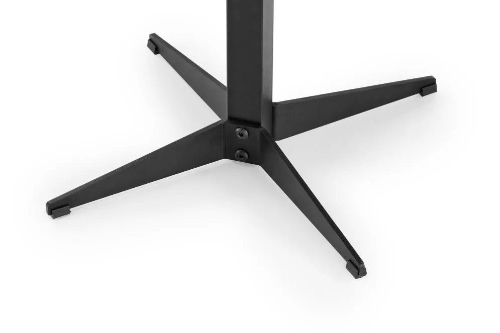 Ława BORNA S 50x50 biały marmur/czarna na jednej nodze I sklep meblowy MIRAT. styl GLAMOUR