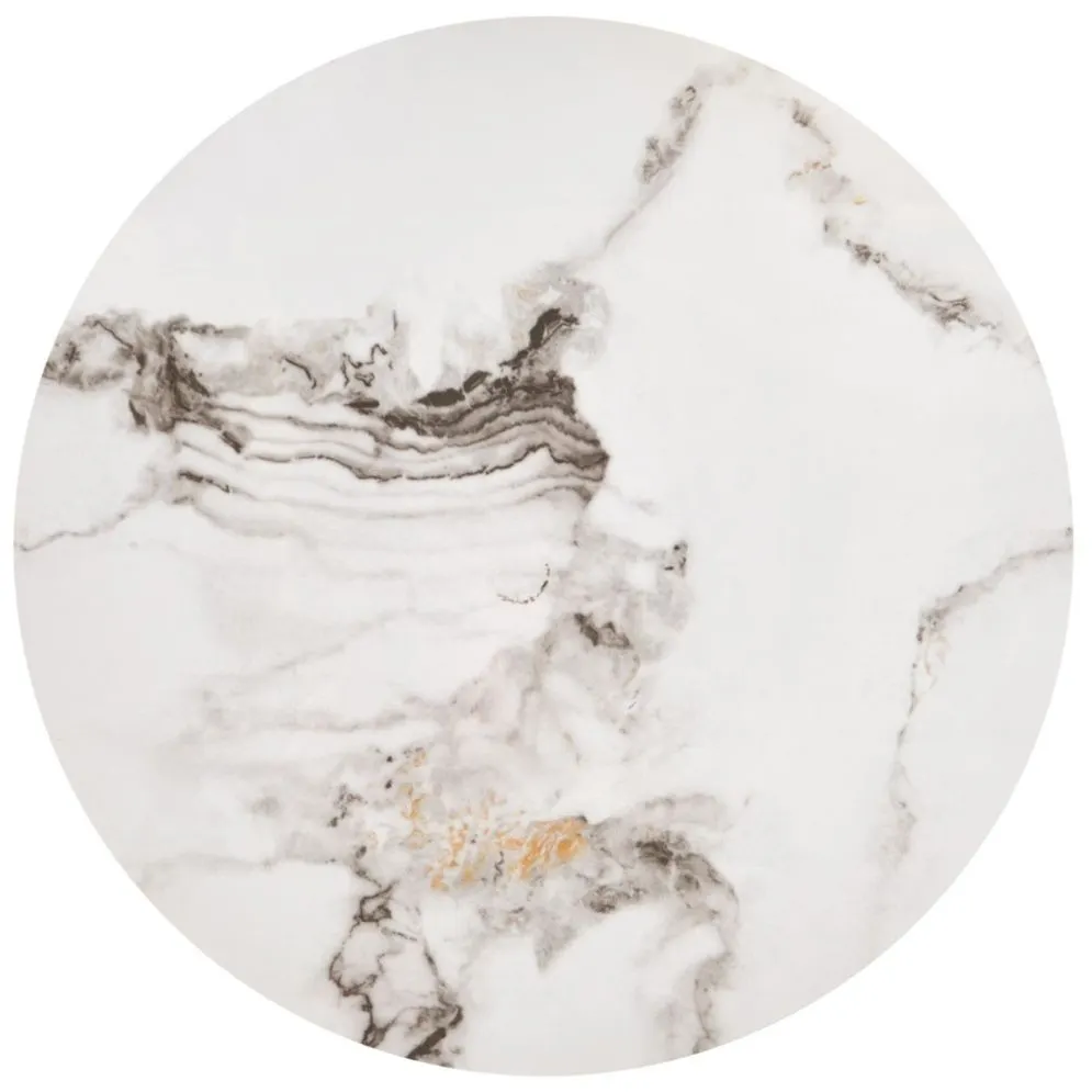 Zestaw 3 ław GILDA biały marmur/czarny w loftowym stylu I sklep meblowy MIRAT.