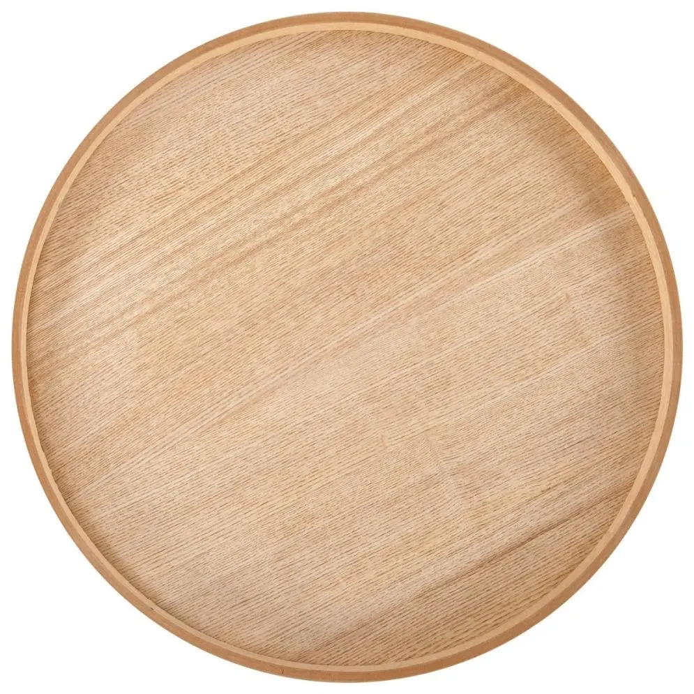 Stolik kawowy EDITTA 45x45 dąb naturalny okrągły I sklep meblowy MIRAT. styl SKANDYNAWSKI