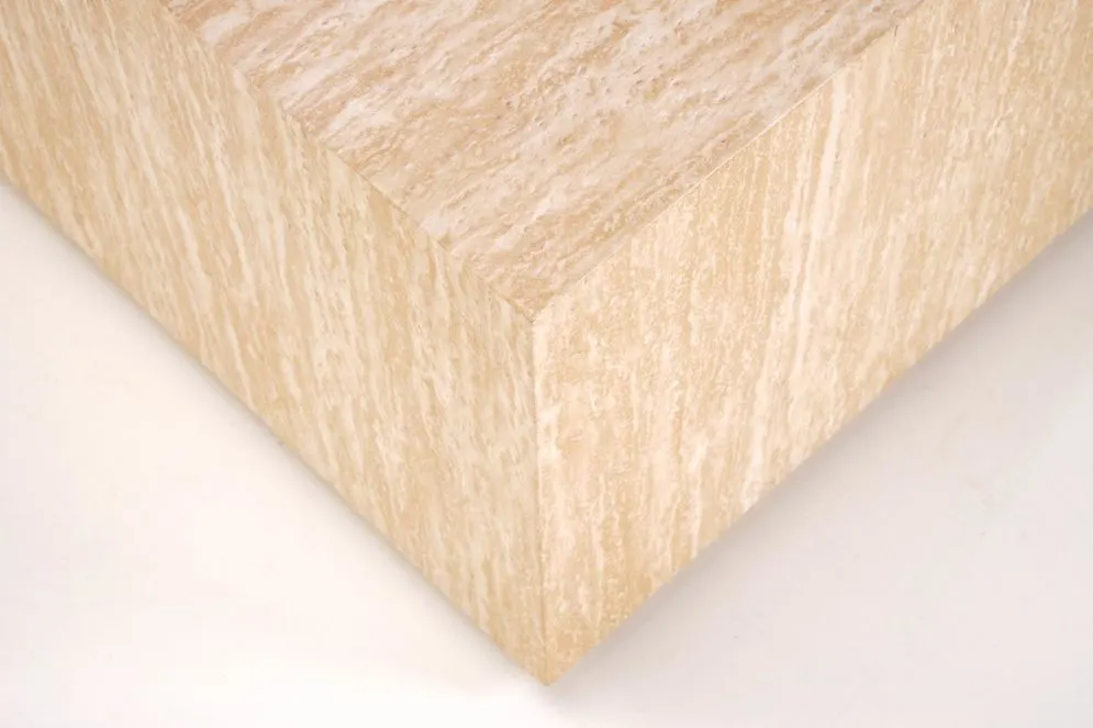Stolik kawowy TRAVERTINO kwadratowy 60x60 trawertyn minimalistyczny I sklep meblowy MIRAT.