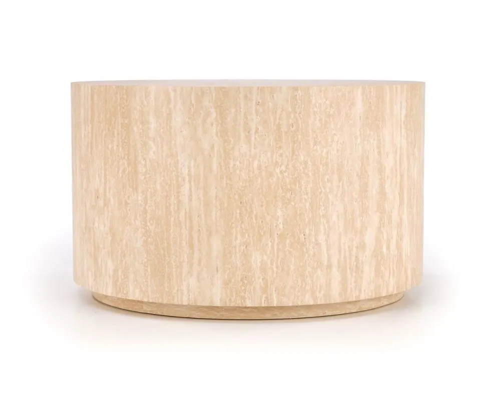 Stolik kawowy TRAVERTINO okrągły 60x60 trawertyn do salonu I sklep meblowy MIRAT.