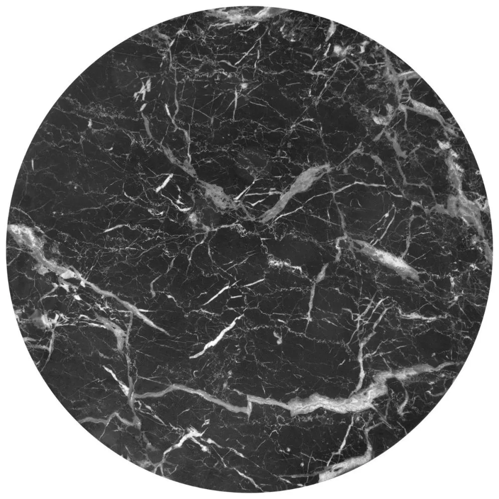 Zestaw 2 stolików JAVA czarny marmur okrągłe I sklep meblowy MIRAT. styl GLAMOUR, LOFT