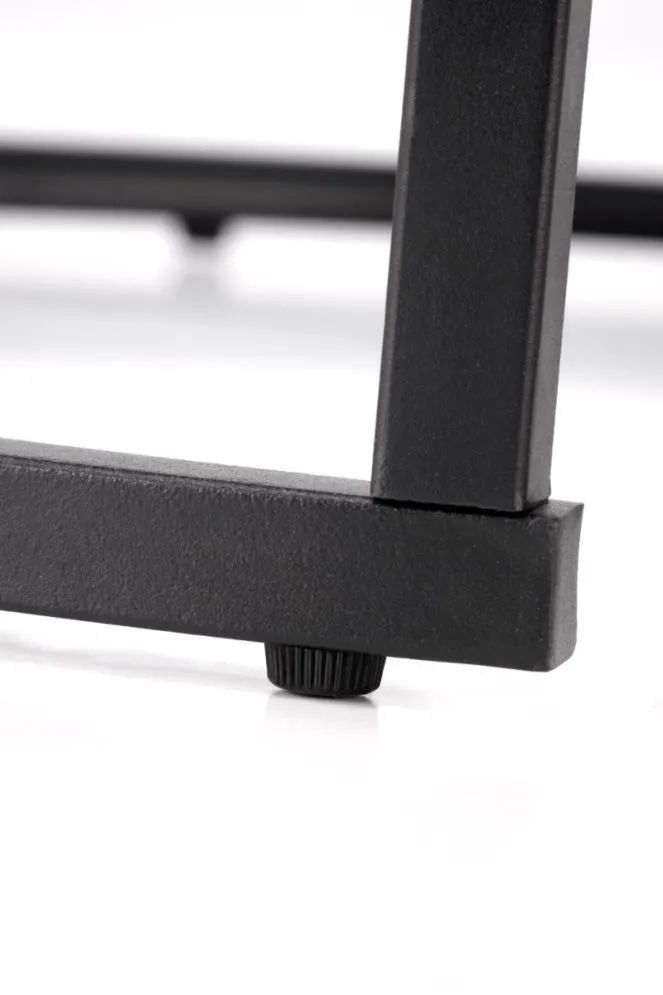 Zestaw 2 stolików JAVA czarny marmur okrągłe I sklep meblowy MIRAT. styl GLAMOUR, LOFT