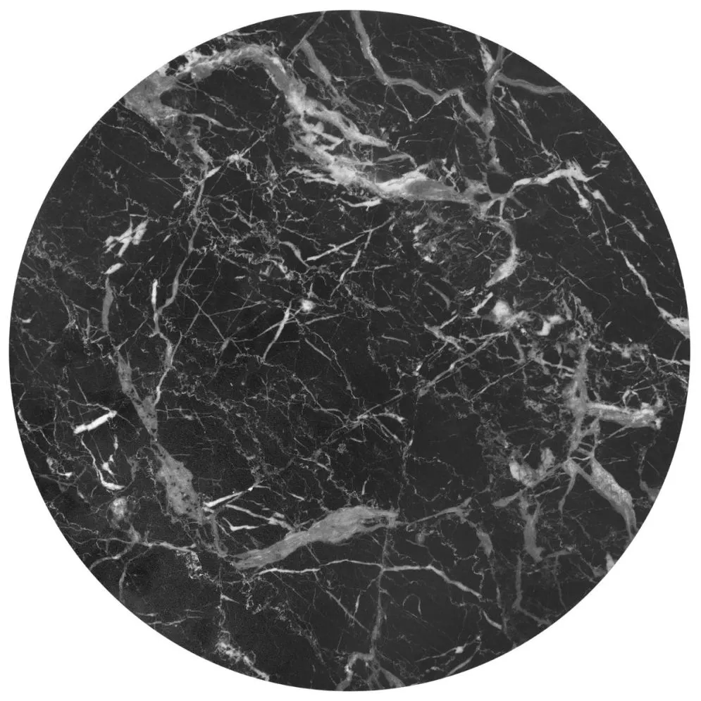 Zestaw 2 stolików JAVA czarny marmur okrągłe I sklep meblowy MIRAT. styl GLAMOUR, LOFT