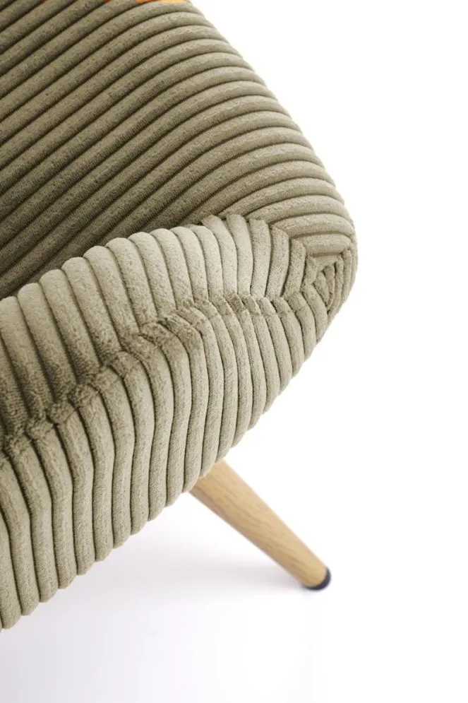 Fotel tapicerowany AMARO oliwkowy sztruksowy I sklep meblowy MIRAT.