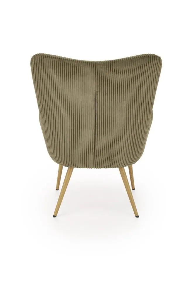 Fotel tapicerowany AMARO oliwkowy sztruksowy I sklep meblowy MIRAT.