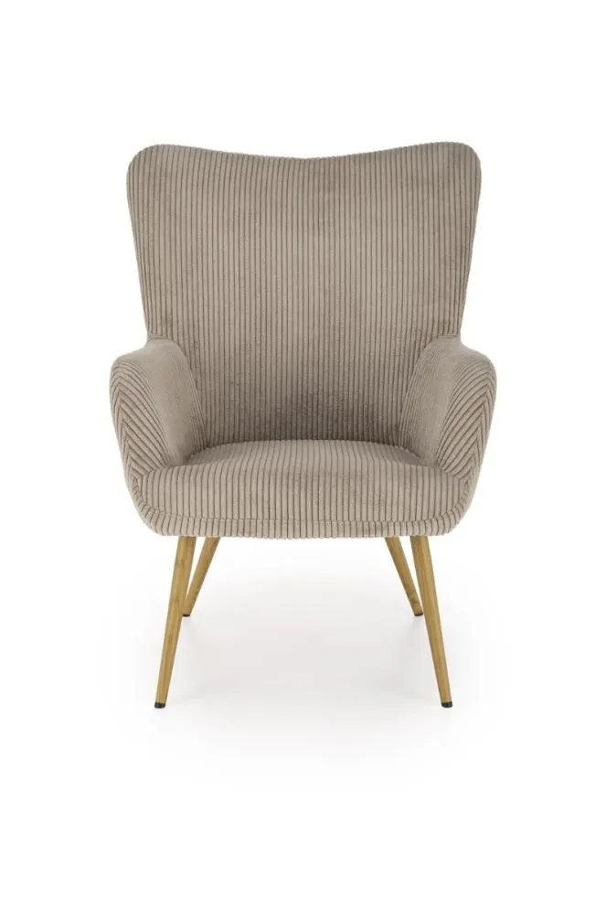 Fotel tapicerowany AMARO szary w sztruksowej tkaninie I sklep meblowy MIRAT.