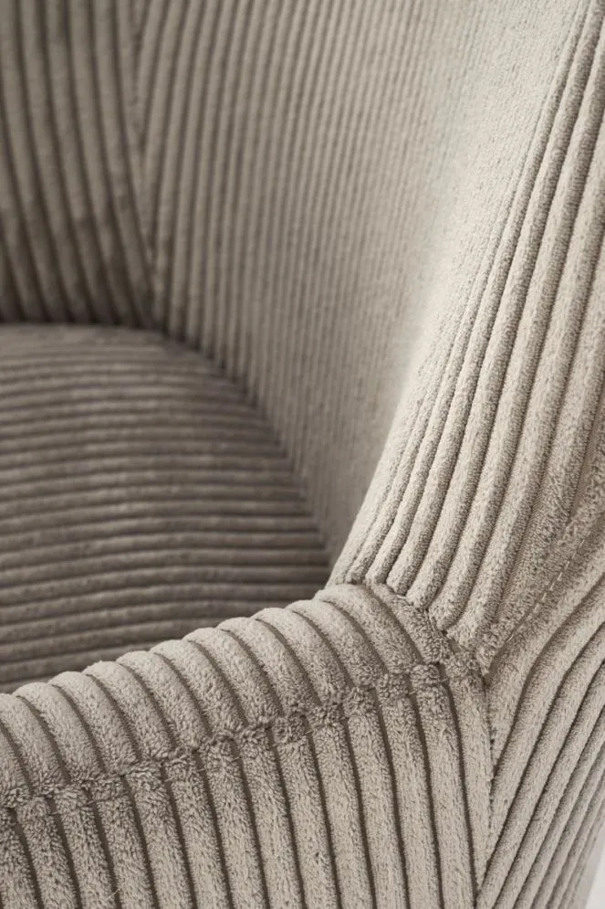 Fotel bujany BELMIRO szary z podłokietnikami I sklep meblowy MIRAT.