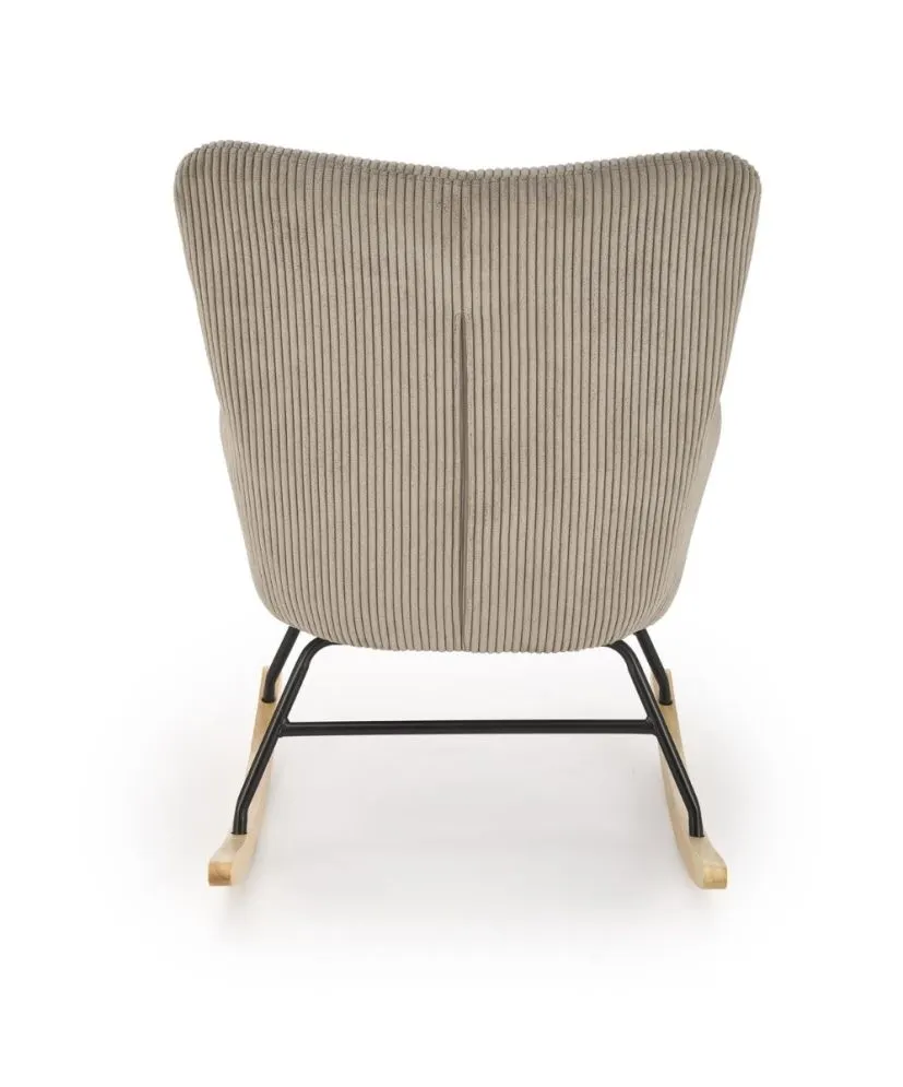 Fotel bujany BELMIRO szary z podłokietnikami I sklep meblowy MIRAT.