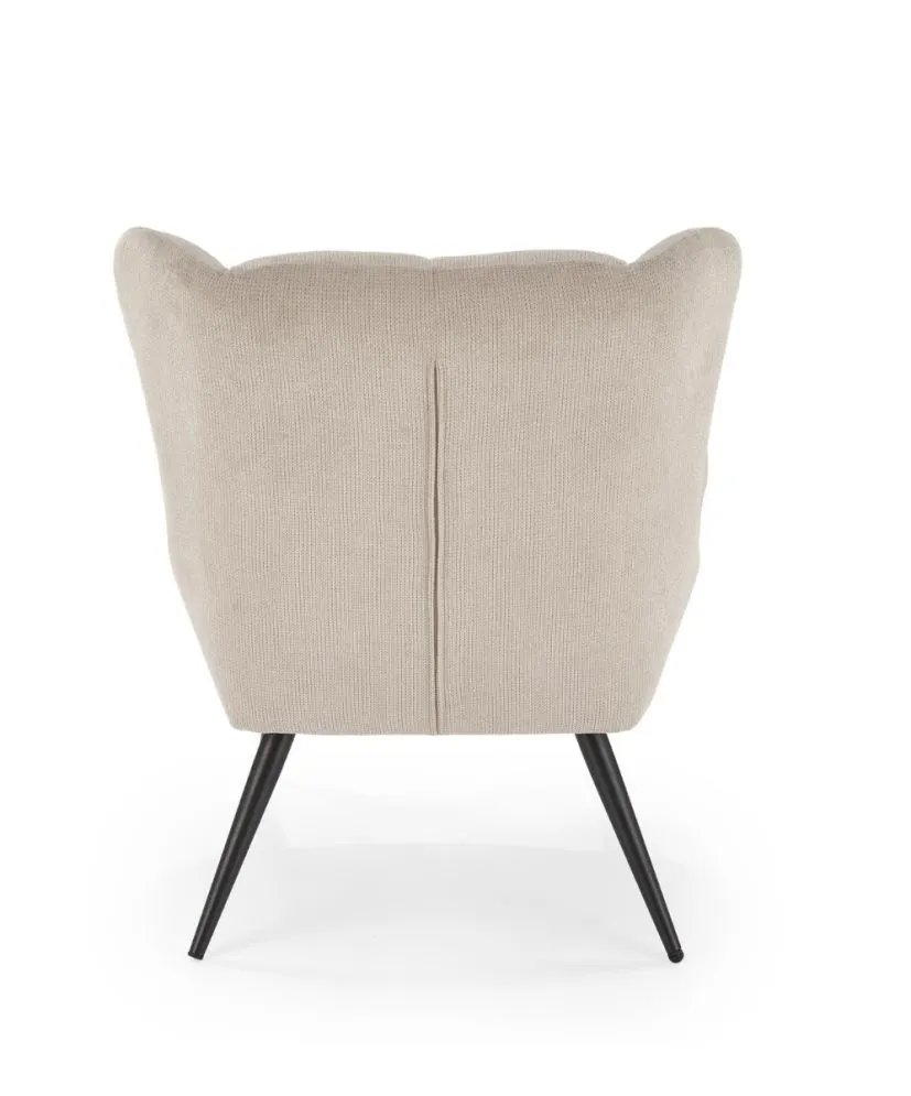 Fotel tapicerowany BYRON beżowy uszak I sklep meblowy MIRAT.