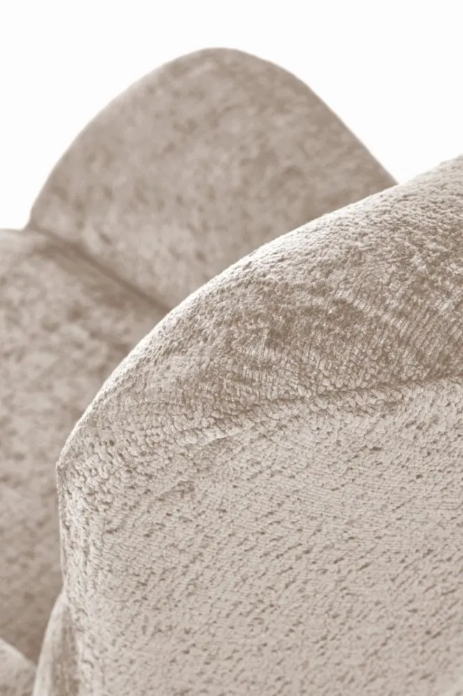 Fotel bujany CASTRO beżowy na drewnianych płozach I sklep meblowy MIRAT.