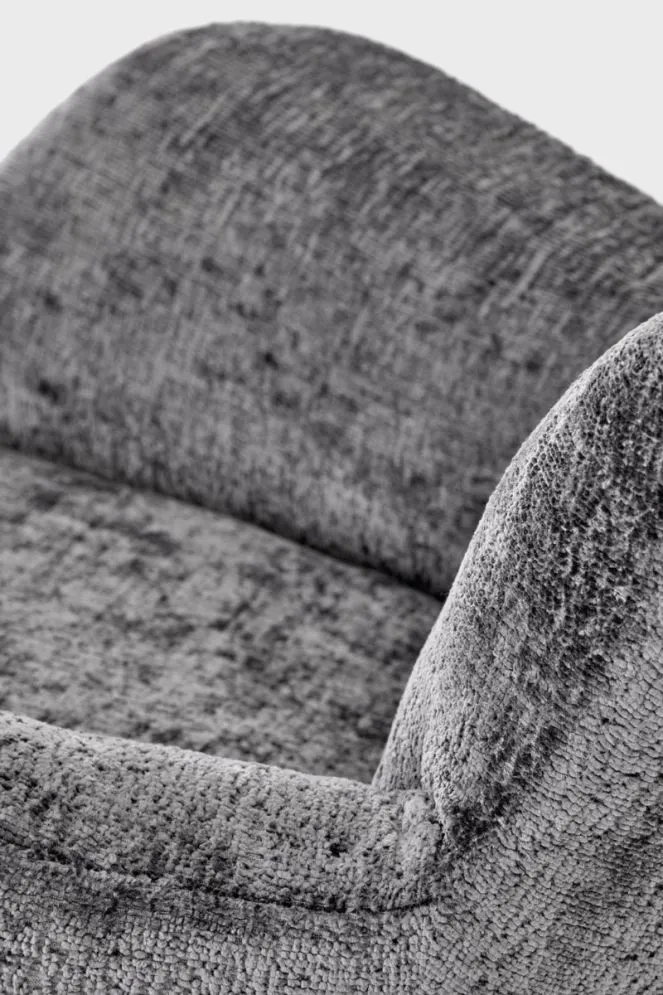 Fotel bujany CASTRO szary tapicerowany I sklep meblowy MIRAT.