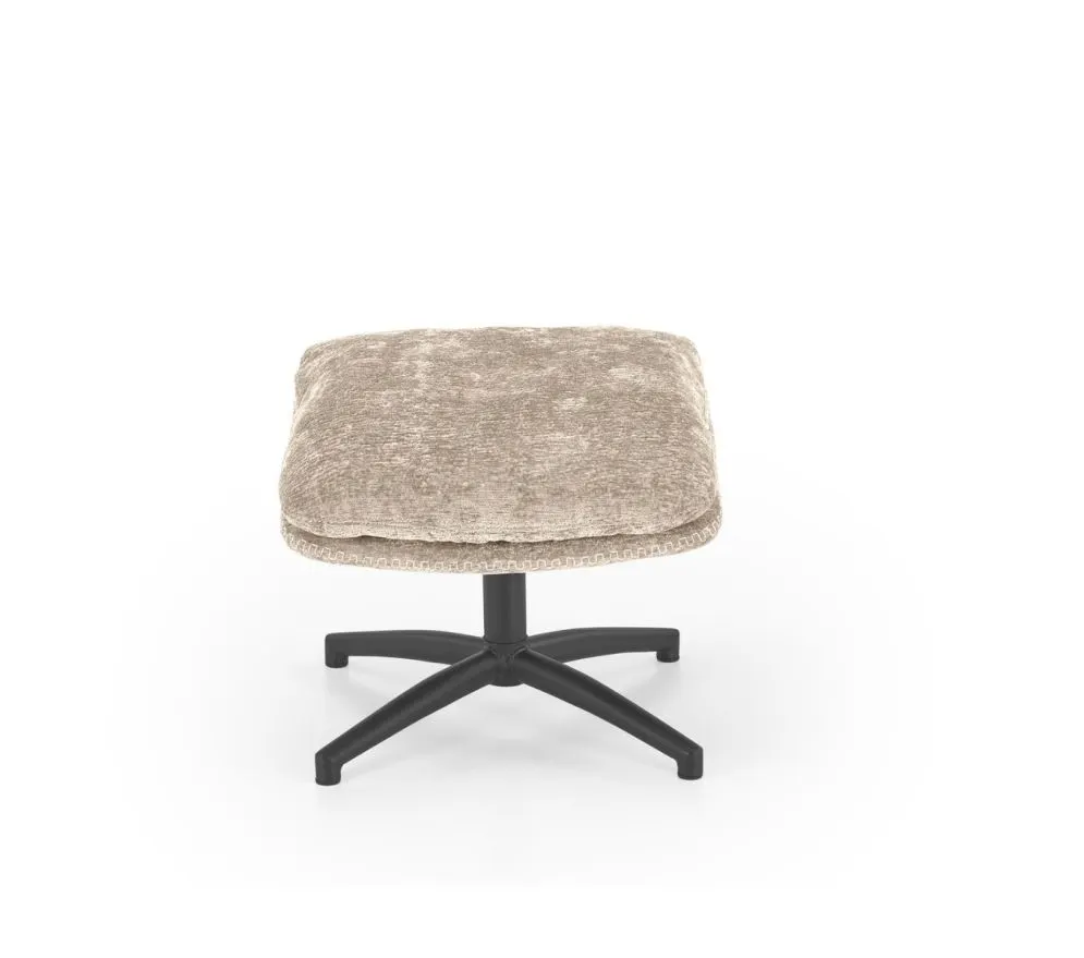 Fotel DARIO beżowy z podnóżkiem tapicerowany I sklep meblowy MIRAT.