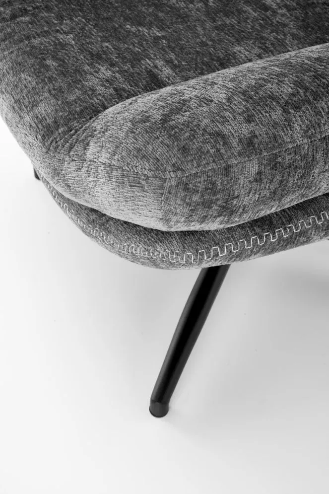 Fotel DARIO szary z podnóżkiem z funkcją kołyski I sklep meblowy MIRAT.