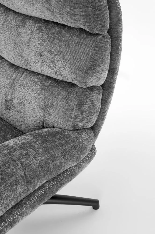 Fotel DARIO szary z podnóżkiem z funkcją kołyski I sklep meblowy MIRAT.