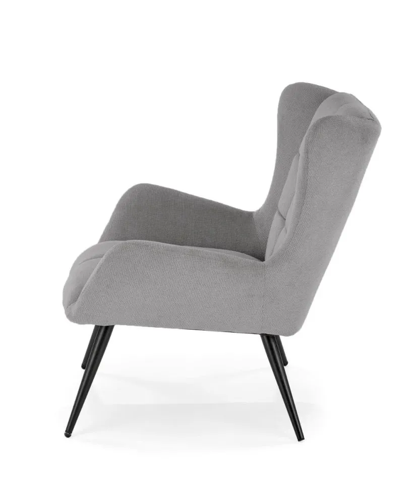 Fotel tapicerowany BYRON szary do salonu I sklep meblowy MIRAT.
