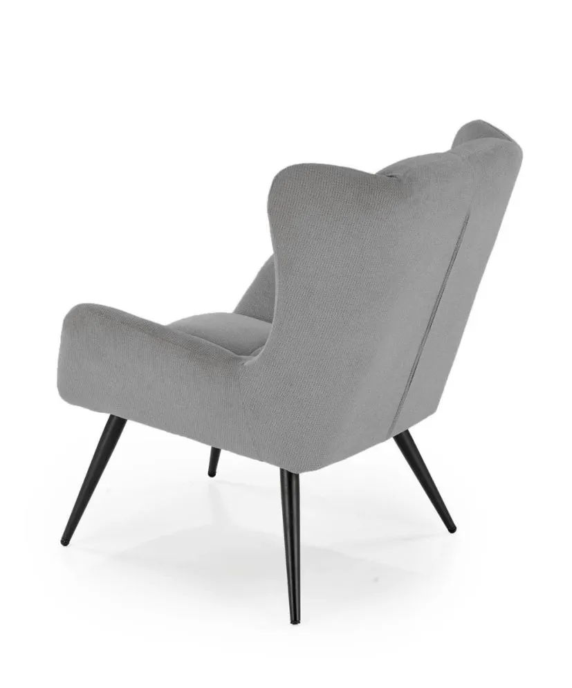 Fotel tapicerowany BYRON szary do salonu I sklep meblowy MIRAT.
