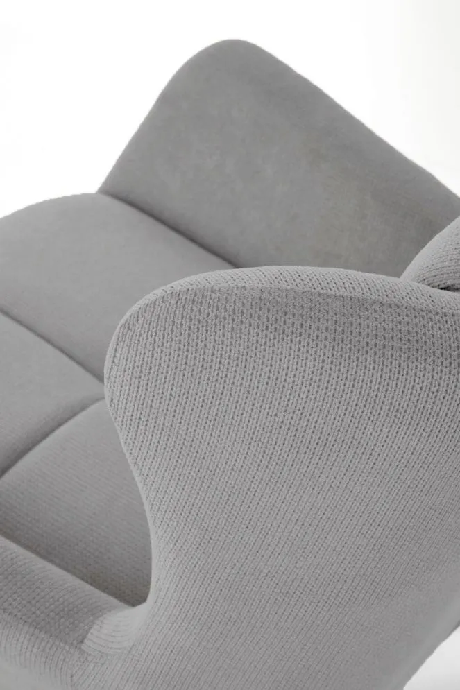 Fotel tapicerowany BYRON szary do salonu I sklep meblowy MIRAT.