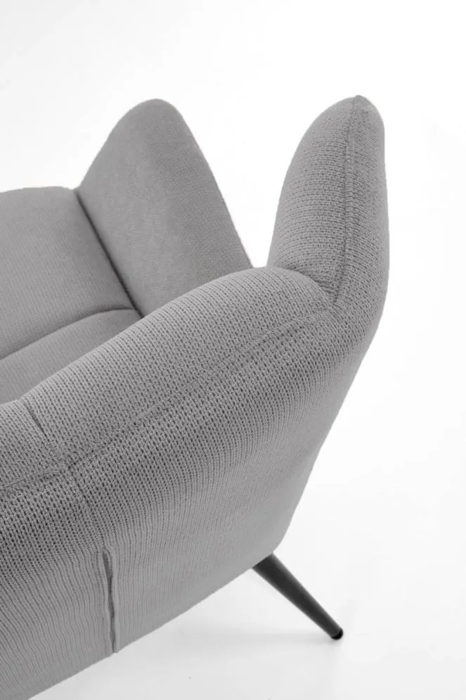 Fotel tapicerowany BYRON szary do salonu I sklep meblowy MIRAT.