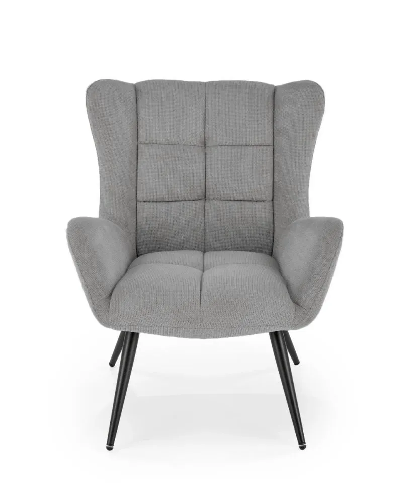 Fotel tapicerowany BYRON szary do salonu I sklep meblowy MIRAT.