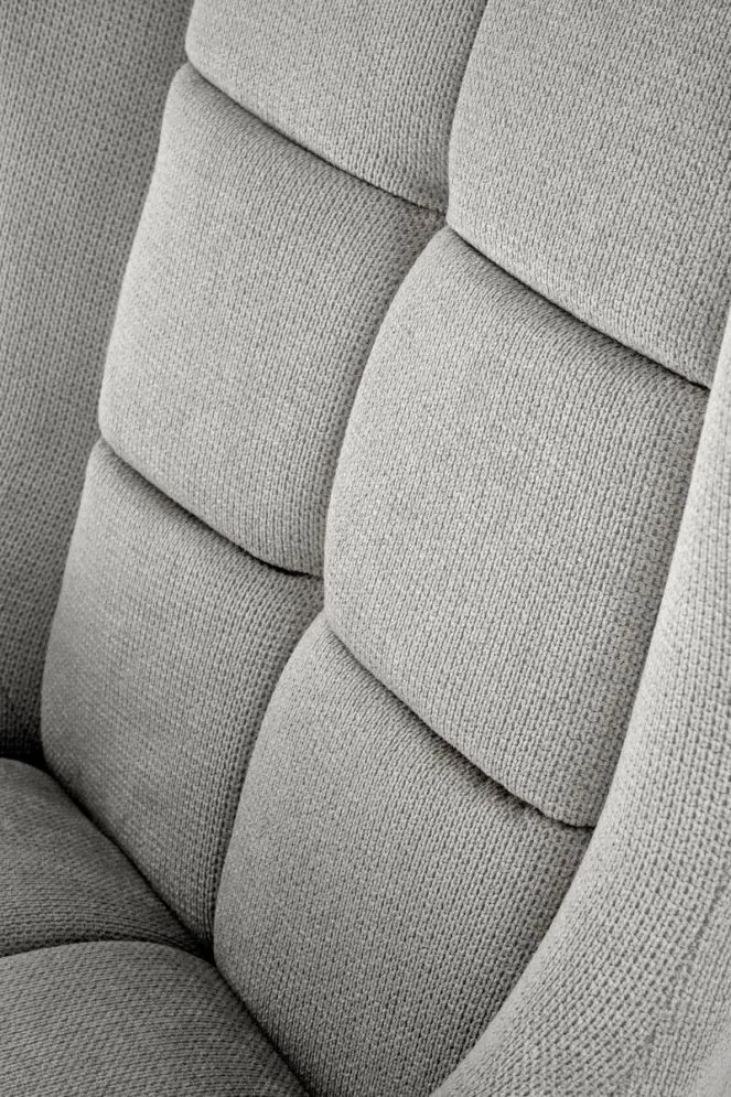 Fotel tapicerowany BYRON szary do salonu I sklep meblowy MIRAT.