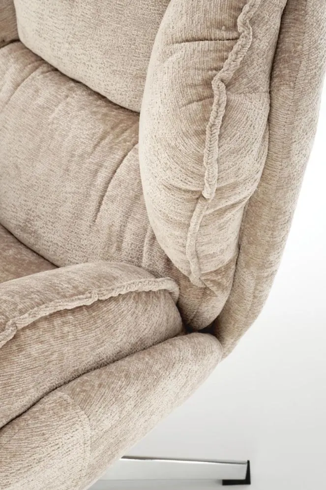 Fotel tapicerowany GUIDO beżowy obrotowy I sklep meblowy MIRAT.