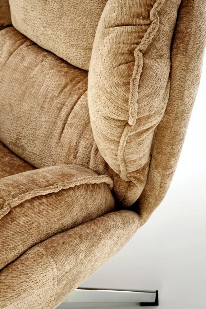 Fotel tapicerowany GUIDO musztardowy wypoczynkowy I sklep meblowy MIRAT.