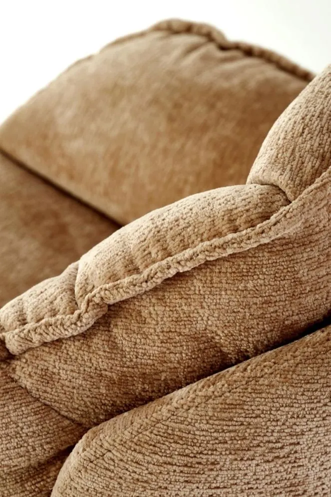 Fotel tapicerowany GUIDO musztardowy wypoczynkowy I sklep meblowy MIRAT.