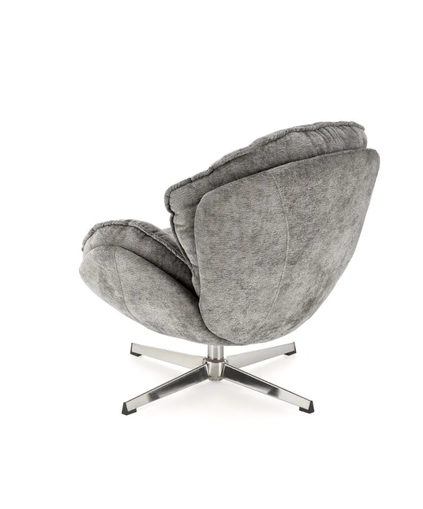 Fotel tapicerowany GUIDO szary obrotowy 360° I sklep meblowy MIRAT.