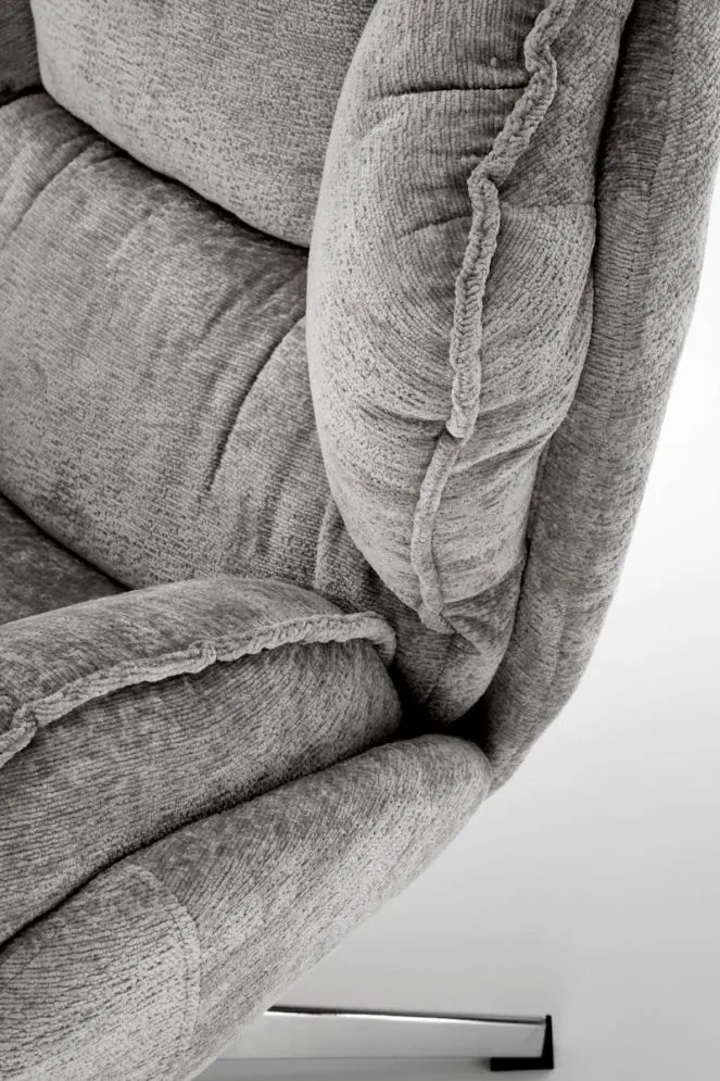 Fotel tapicerowany GUIDO szary obrotowy 360° I sklep meblowy MIRAT.