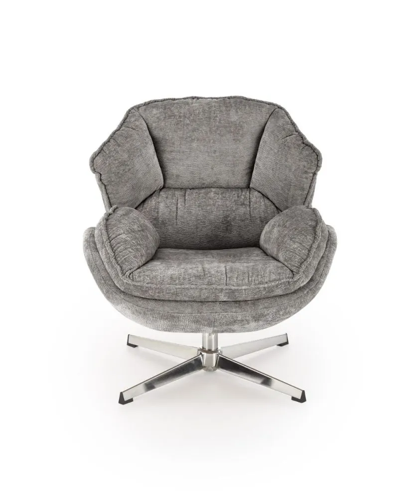 Fotel tapicerowany GUIDO szary obrotowy 360° I sklep meblowy MIRAT.