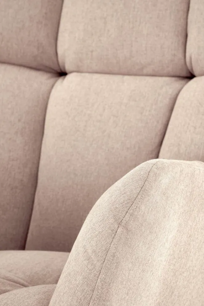 Fotel bujany VASCO beżowy na drewnianych płozach I sklep meblowy MIRAT.