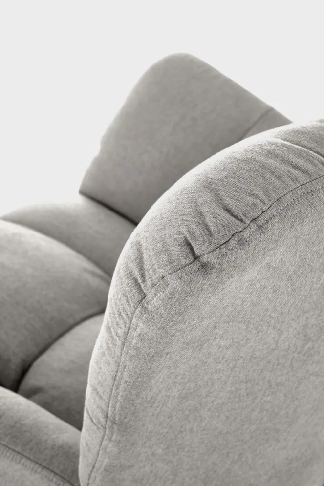 Fotel bujany VASCO szary wypoczynkowy I sklep meblowy MIRAT.