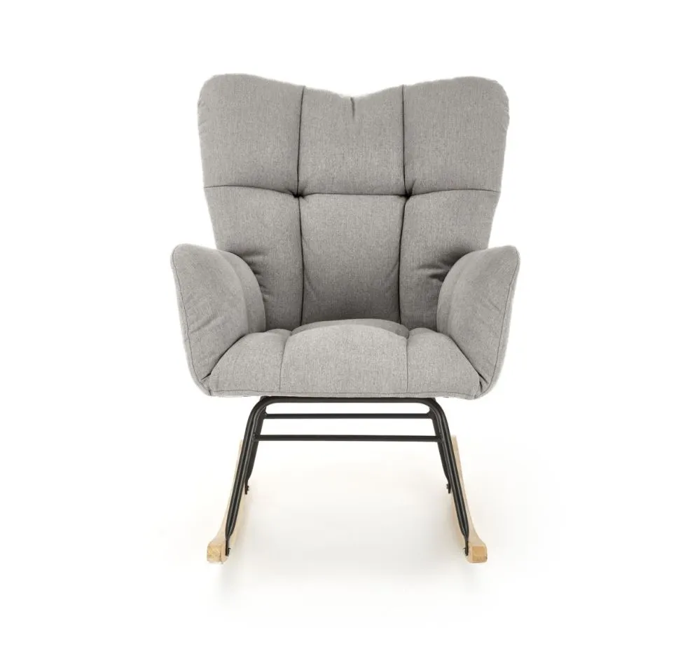 Fotel bujany VASCO szary wypoczynkowy I sklep meblowy MIRAT.