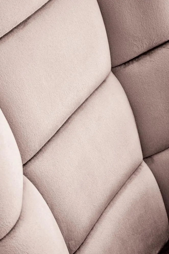 Fotel bujany BAZALTO VELVET beżowy welurowy I sklep meblowy MIRAT.