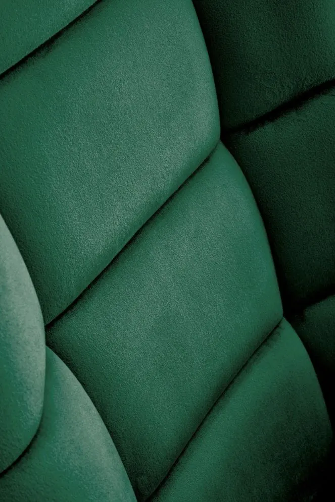 Fotel bujany BAZALTO VELVET zielony z podłokietnikami I sklep meblowy MIRAT.