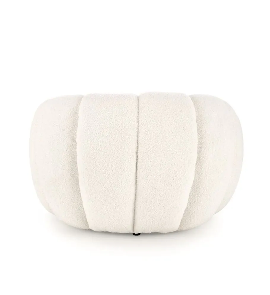 Fotel GASPAR kremowy boucle I sklep meblowy MIRAT.