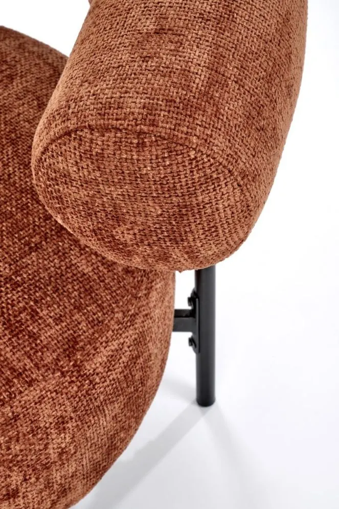 Fotel HAZARD cynamonowy niski I sklep meblowy MIRAT.