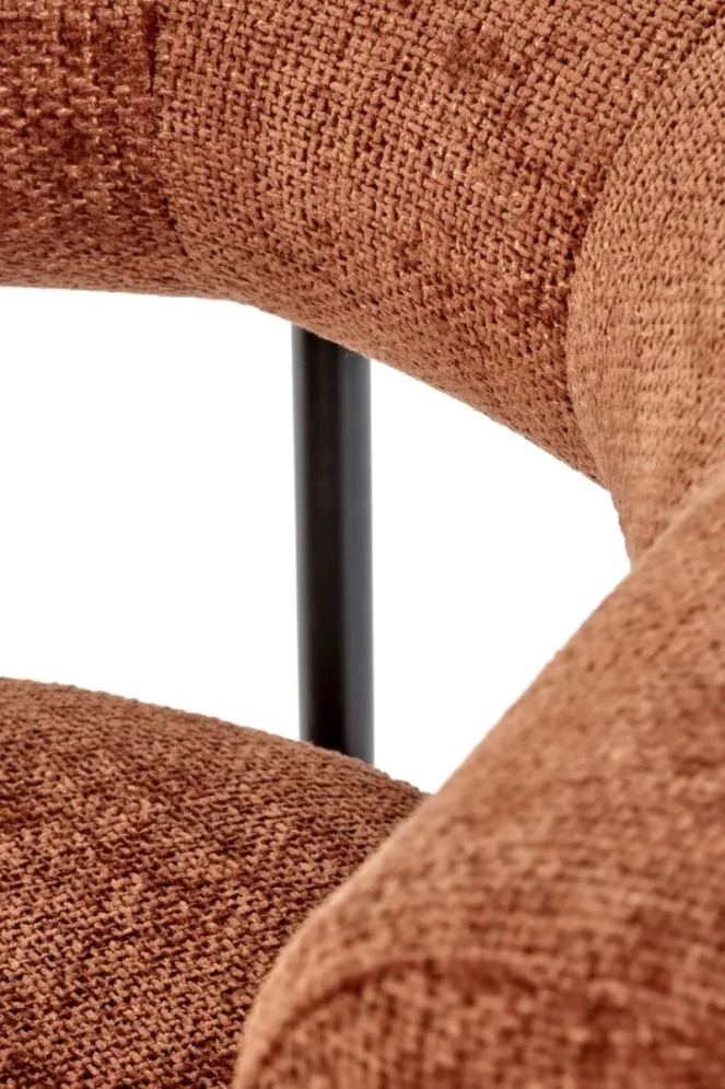 Fotel HAZARD cynamonowy niski I sklep meblowy MIRAT.