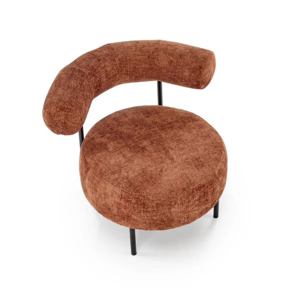 Fotel HAZARD cynamonowy niski I sklep meblowy MIRAT.